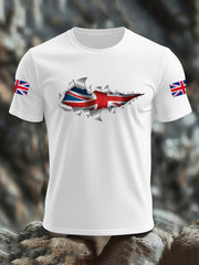 Men's UK Flag Print Casual Tee vetvanguards