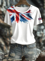 Women's British Short-Sleeved Printed T-shirt vetvanguards