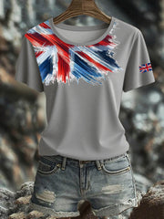 Women's British Short-Sleeved Printed T-shirt vetvanguards