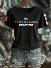 Women's UK Flag Printed T-shirt vetvanguards