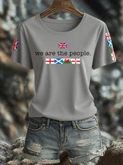 Women's UK Flag Printed T-shirt vetvanguards