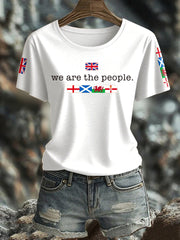 Women's UK Flag Printed T-shirt vetvanguards