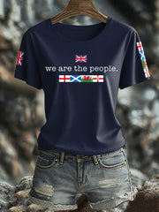 Women's UK Flag Printed T-shirt vetvanguards