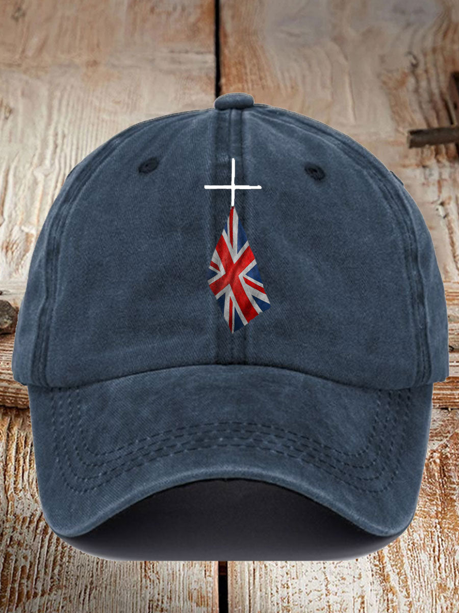 Unisex UK Flag Printed Hat vetvanguards