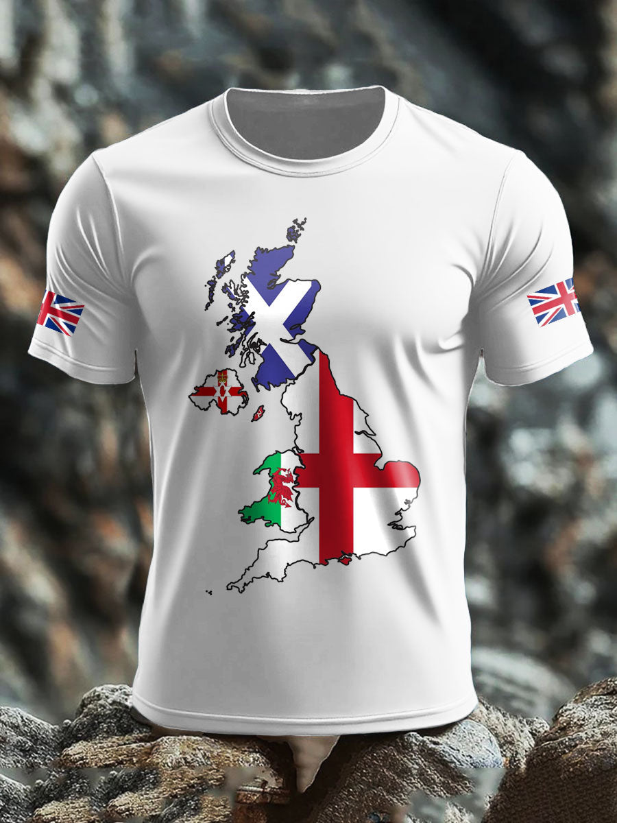 Men's UK Flag Printed T-shirt vetvanguards