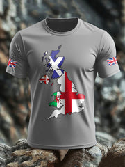 Men's UK Flag Printed T-shirt vetvanguards