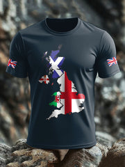 Men's UK Flag Printed T-shirt vetvanguards