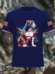 Men's Vintage England Flag Casual T-Shirt vetvanguards