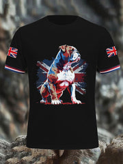 Men's Vintage England Flag Casual T-Shirt vetvanguards
