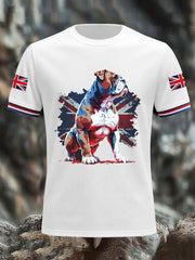 Men's Vintage England Flag Casual T-Shirt vetvanguards