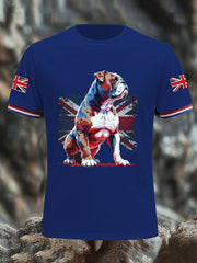Men's Vintage England Flag Casual T-Shirt vetvanguards