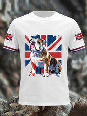 Men's Vintage England Flag Casual T-Shirt vetvanguards