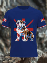 Men's Vintage England Flag Casual T-Shirt vetvanguards
