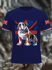 Men's Vintage England Flag Casual T-Shirt vetvanguards