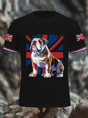 Men's Vintage England Flag Casual T-Shirt vetvanguards