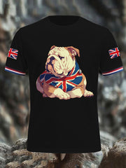Men's Vintage England Flag Casual T-Shirt vetvanguards