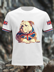Men's Vintage England Flag Casual T-Shirt vetvanguards