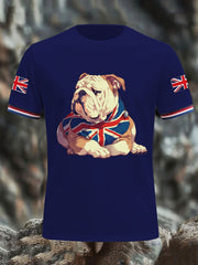 Men's Vintage England Flag Casual T-Shirt vetvanguards
