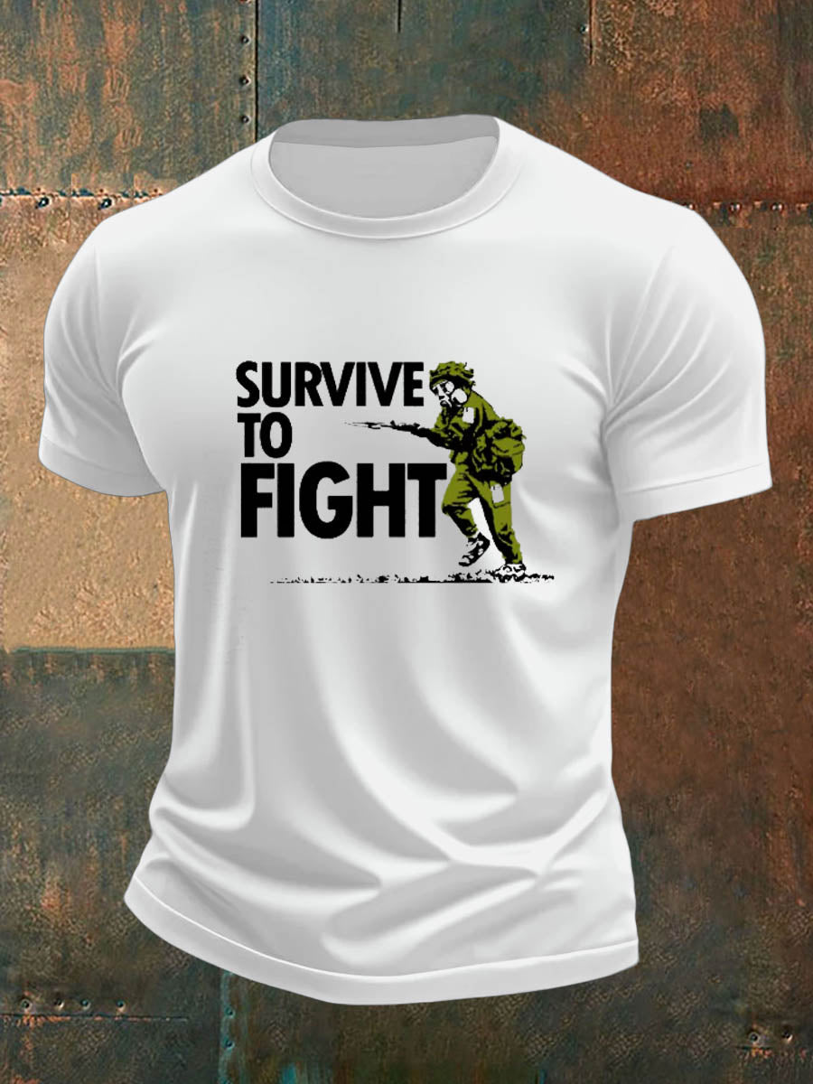 Men's british veteran imitation cotton short-sleeved T-shirt vetvanguards
