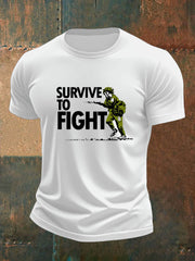 Men's british veteran imitation cotton short-sleeved T-shirt vetvanguards