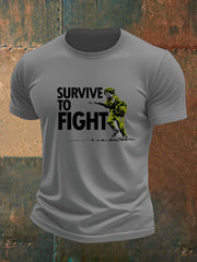 Men's british veteran imitation cotton short-sleeved T-shirt vetvanguards