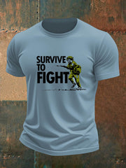 Men's british veteran imitation cotton short-sleeved T-shirt vetvanguards