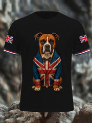 Men's Vintage England Flag Casual T-Shirt vetvanguards
