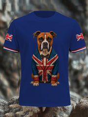 Men's Vintage England Flag Casual T-Shirt vetvanguards