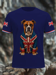 Men's Vintage England Flag Casual T-Shirt vetvanguards