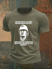 Men's  british veteran imitation cotton short-sleeved T-shirt vetvanguards