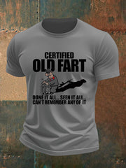 Men's  British Veteran imitation cotton short-sleeved T-shirt vetvanguards