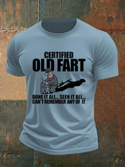 Men's  British Veteran imitation cotton short-sleeved T-shirt vetvanguards