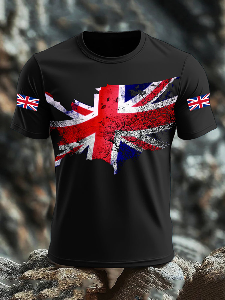 Men's UK Flag Printed T-shirt vetvanguards