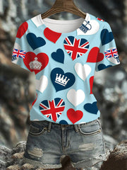 Women's UK Flag Printed T-shirt vetvanguards