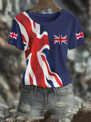 Women's UK Flag Pride Printed T-Shirt vetvanguards