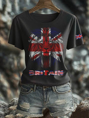 Women's British short-sleeved T-shirt vetvanguards