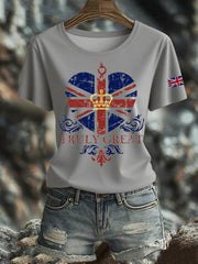 Women's British short-sleeved T-shirt vetvanguards