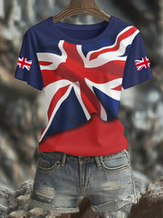Women's UK Flag Pride Printed T-Shirt vetvanguards