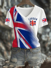 Women's UK Flag Pride Printed T-Shirt vetvanguards