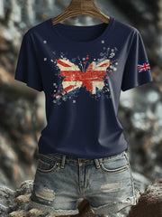 Women's British short-sleeved T-shirt vetvanguards