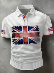 Men's UK Flag Art Printed Casual Tops vetvanguards