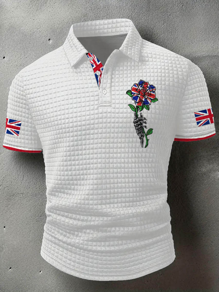 Men's UK Flag Art Printed Casual Tops vetvanguards