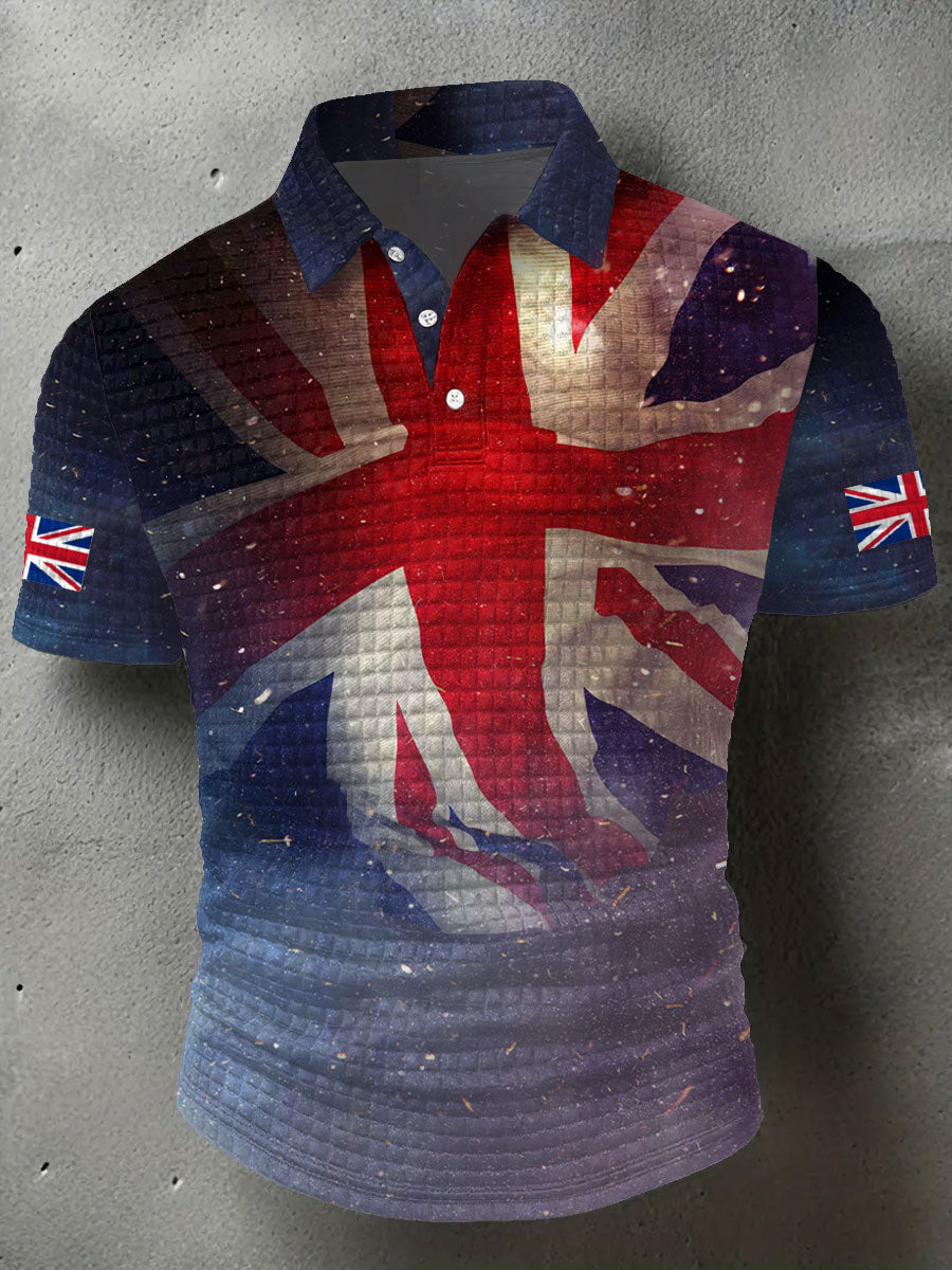 Men's UK Flag Art Printed Casual Tops vetvanguards