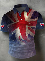 Men's UK Flag Art Printed Casual Tops vetvanguards