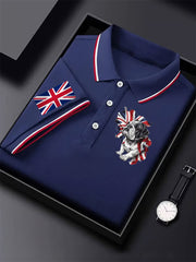 Men's Vintage England Flag Casual Shirt vetvanguards
