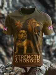 Men's UK Flag Proud Printed T-shirt vetvanguards