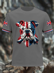 Men's Vintage England Flag Casual Printed T-shirt vetvanguards