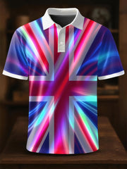 Men's UK Flag Art short sleeve shirt vetvanguards