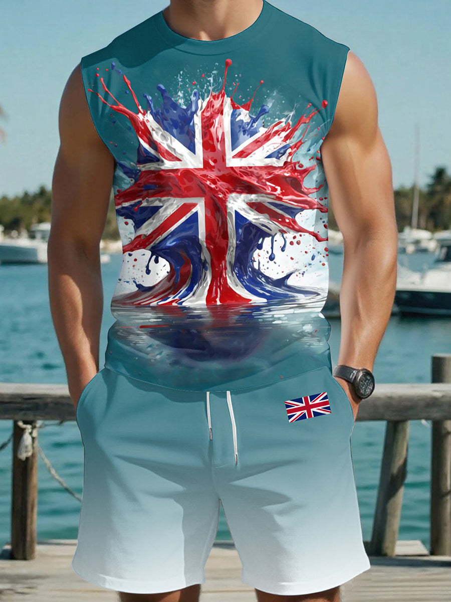 Men's UK Flag Art vest set vetvanguards