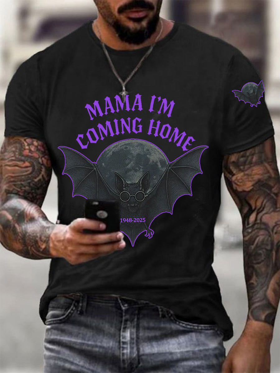 Men's Mama I'm Coming Home Rock Legend  Memorial Tee vetvanguards